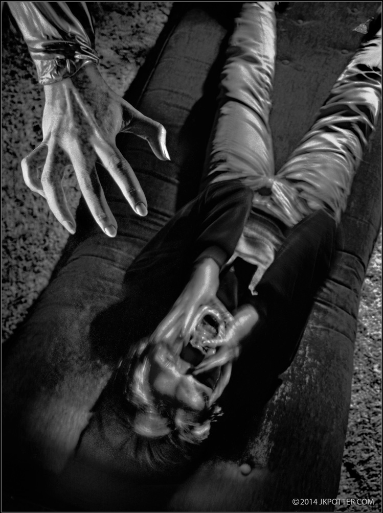 Illustration by JK Potter for Stephen King, Skeleton Crew, horror, grotesque, macabre, weird, supernatural, surreal, Scream/Press, The Jaunt